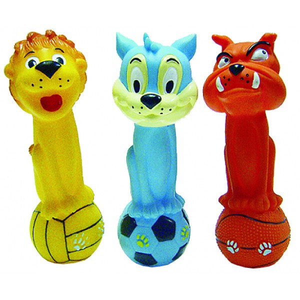 Іграшка для собак вінілові тварини мікс 19 см TatraPet Toys&Fun в асортименті