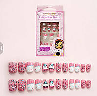 Ногті дитячі накладні яскраві «Любими солодкості» Japan Joyme international