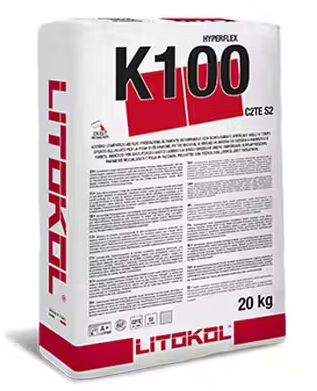 Цементний клей LITOKOL Hyperflex K100 сірий 20кг