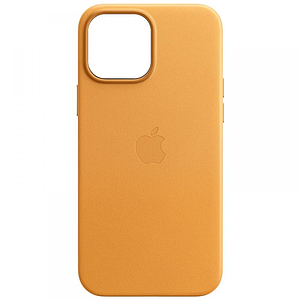 Шкіряний чохол з MagSafe для IPhone 12 Pro Max Оранжевий
