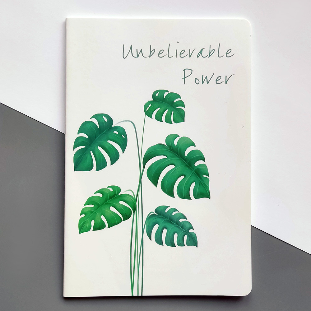 Зошит А5 у лінію "Monstera leaves"
