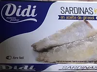 Сардины в подсолнечном масле Didi Sardinas en Aceite de Girasol 115 г Испания