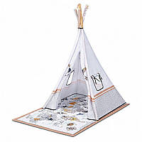 Развивающий коврик-палатка 3 в 1 Kinderkraft Tippy. Детская палатка Вигвам