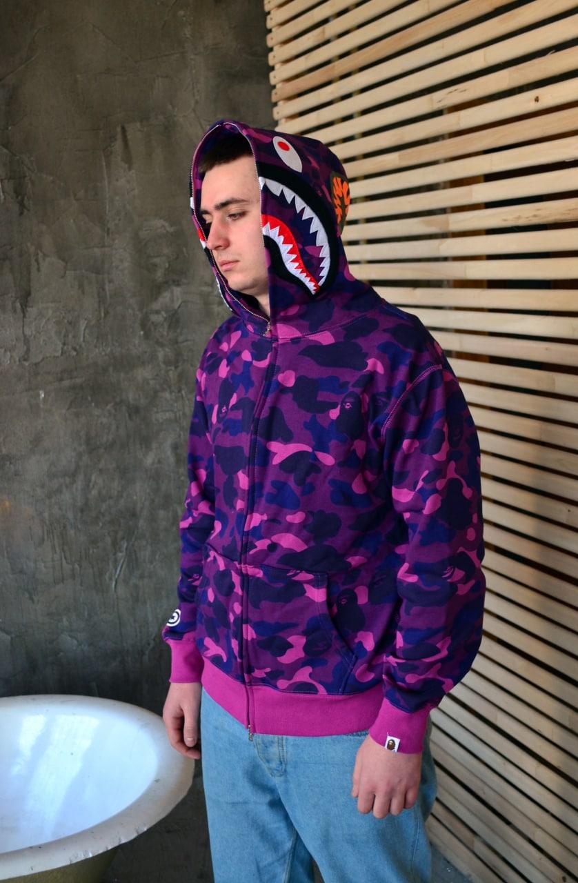 Худі рожеве унісекс Bape Camo Pink. Стильні толстовки молодіжні Бейп Камо. Молодіжні худі в рожевому кольорі