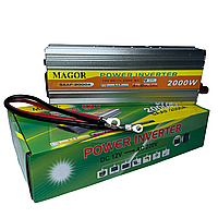 Преобразователь напряжения Инвертор Magor 2000W 12V-220V