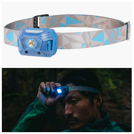 Ліхтар налобний Highlander Deneb 100 Sensor Rechargeable Head Torch Blue (TOR191), фото 1