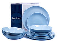 Столовый сервиз Luminarc Diwali Light Blue голубой на 6 персон из 18 предметов
