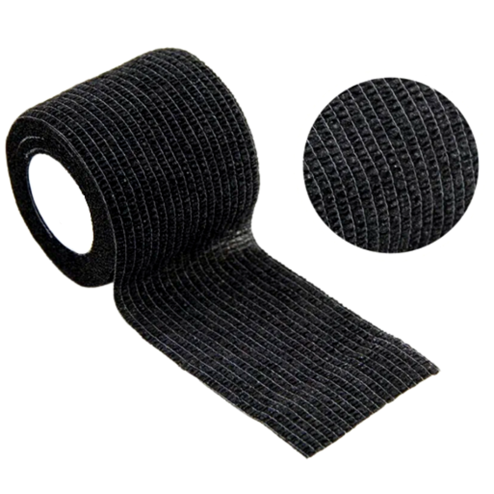 Бандажна стрічка для перманентного макіяжу, бинт для тату машинки (4.5 м*5 см), колір чорний