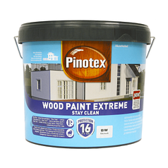 PINOTEX Wood Paint Extreme, самоочисна фарба для дерев’яних фасадів, біла, 10л