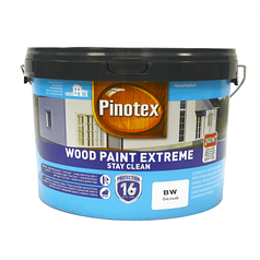 PINOTEX Wood Paint Extreme, самоочисна фарба для дерев’яних фасадів, біла, 2,5л