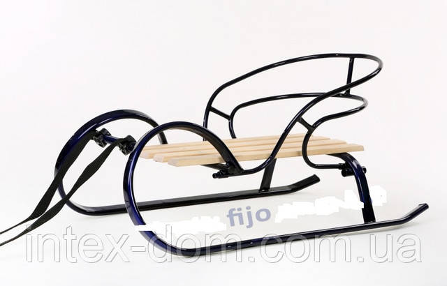 Дитячі Санки FIJO Санта Бебі Класик 27(К)КР (Бордові), фото 1