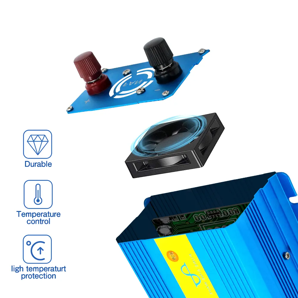 Інвертор (перетворювач напруги) Lvyuan 500W/12V/220V з чистою