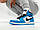 Nike Air Jordan 1 Blue White Кросівки Nike Air Jordan 1 High University Blue Black блакитні, фото 4