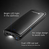 Зарядний пристрій/повер банк Coolreal K6 Power Bank 15600 мА·год 2 порти USB, фото 4
