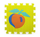 Килимок пазл EVA Фрукти і овочі масажний, розмір килимка 31 х 31 см, фото 5