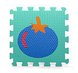 Килимок пазл EVA Фрукти і овочі масажний, розмір килимка 31 х 31 см, фото 10