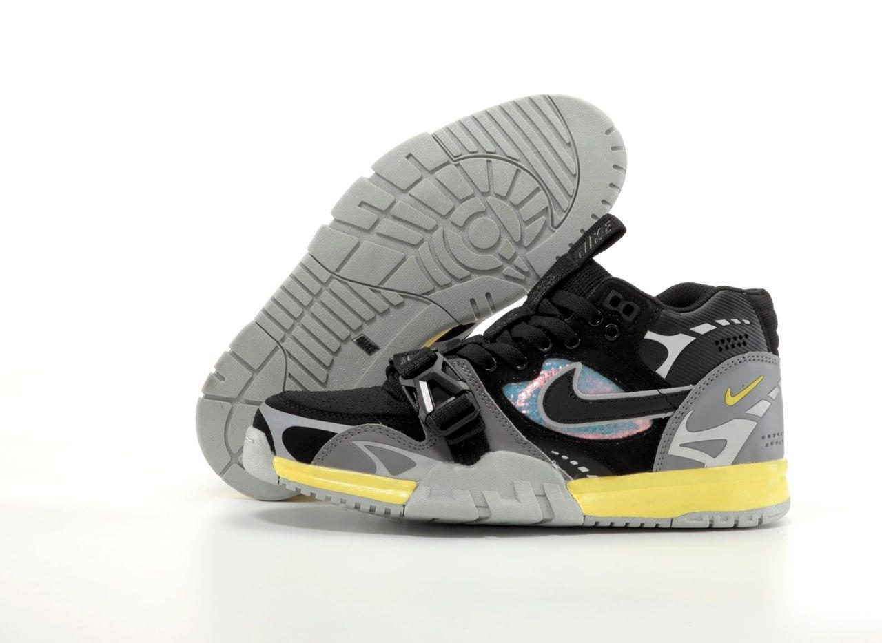 Nike Air Trainer 1 SP Black Grey Yellow Black Grey Yellow dh7338 001 (чоловічі кросівки Найк Аїр Трейнер сірі)