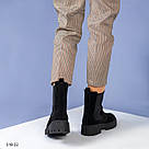 Замшеві демісезонні черевики челсі на чорній підошві 36,38,41, фото 3