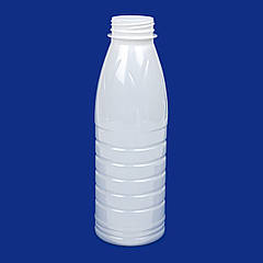 Пляшка пластикова 500 мл біла пет 38 мм (Упаковка 200 шт)