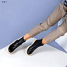 Шкіряні чорні черевики челсі на світлій підошві 38,39,40, фото 7