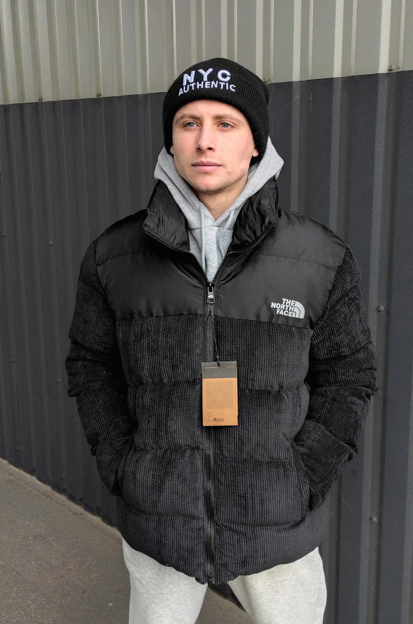 Зимові чорні чоловічі куртки The North Face Black. Чоловічий пуховик чорний Норс Фейс. Зимовий пуховик