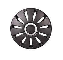 Ковпаки 14" REX чорні-хром