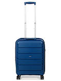 Валіза Airtex ручна поклажа поліпропілен синя 55х38х22(+5)см/50л/3.2кг, фото 2