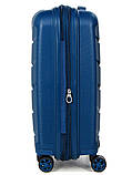 Валіза Airtex ручна поклажа поліпропілен синя 55х38х22(+5)см/50л/3.2кг, фото 5