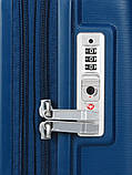 Валіза Airtex ручна поклажа поліпропілен синя 55х38х22(+5)см/50л/3.2кг, фото 10