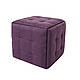Пуф Куб 5 в 1 трансформер тканинний фіолетовий, фото 3