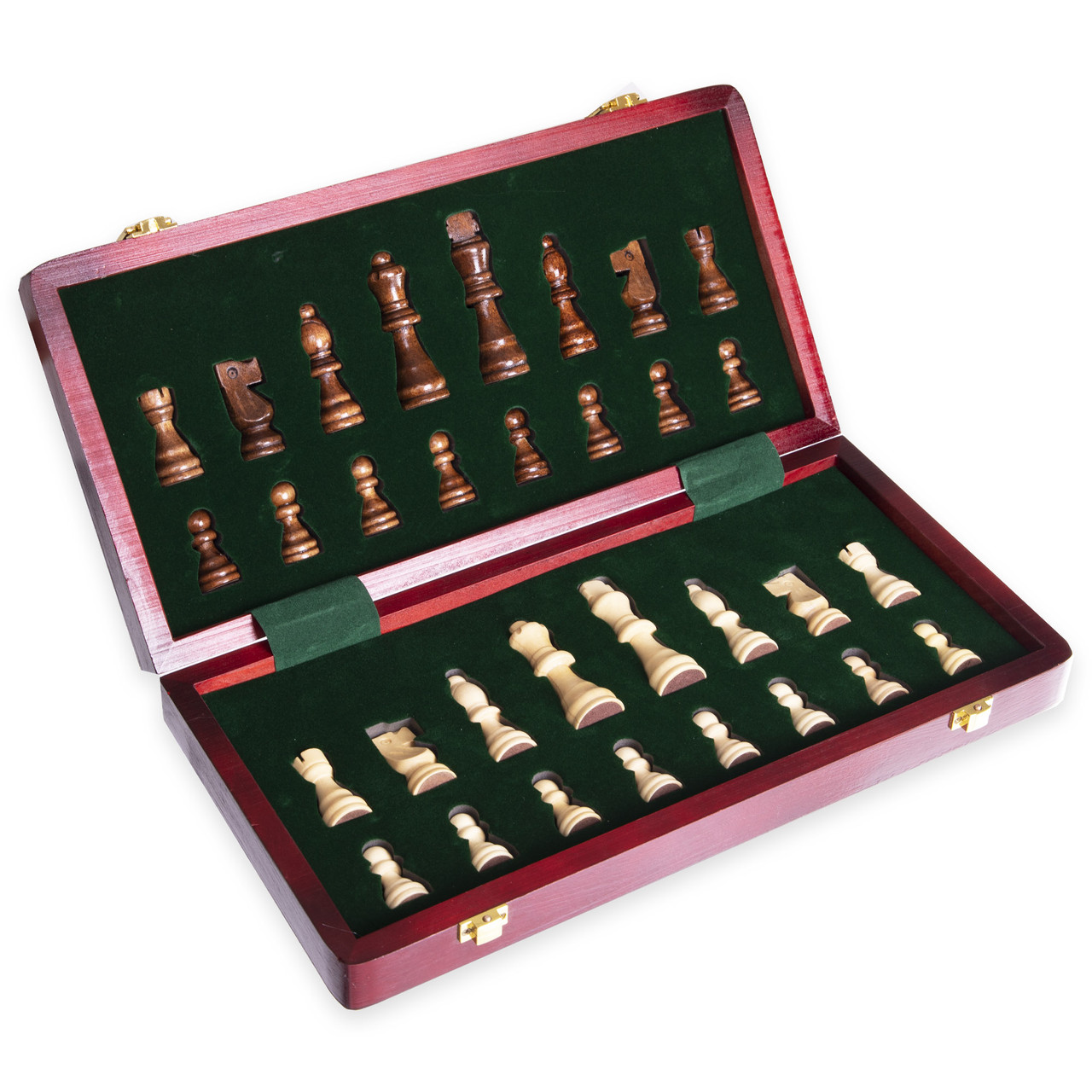 Шахи дерев'яні з футляром, дошка 35x35 см Wood Chess Set (X3118)