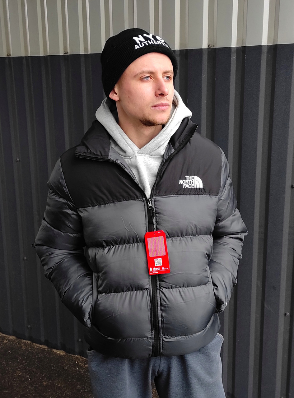 Пуховик-куртка чоловіча оливкова The North Face 700 Olive. Зимові курточки дутики зелені Норс Фейс