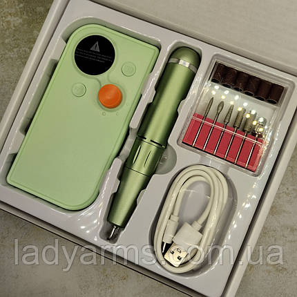 Портативний фрезер на акумуляторі 2600 mAH+USB живлення, 30000RPM, фото 4