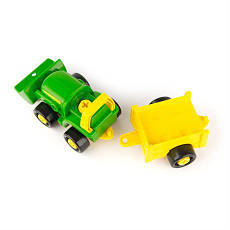 Ігровий набір-конструктор John Deere Kids Трактор з ковшем і причепом (47209), фото 5