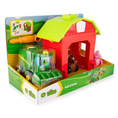 Ігровий набір-конструктор John Deere Kids Збери трактор із загоном (47210), фото 1