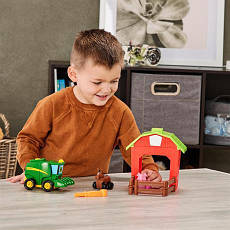 Ігровий набір-конструктор John Deere Kids Збери трактор із загоном (47210), фото 6