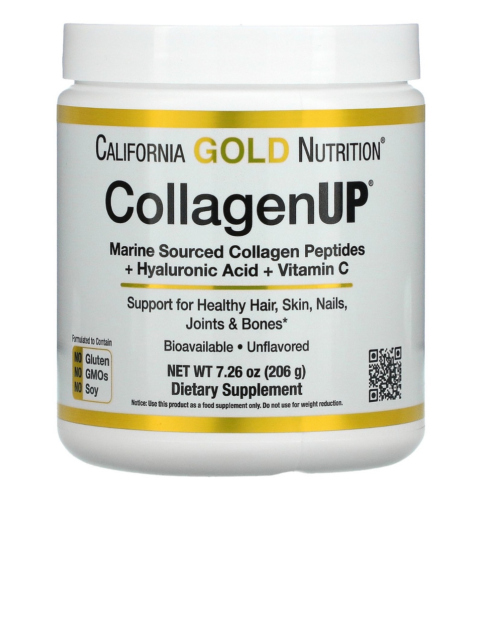 California Gold Nutrition, CollagenUP, гидролизованные пептиды морского ...