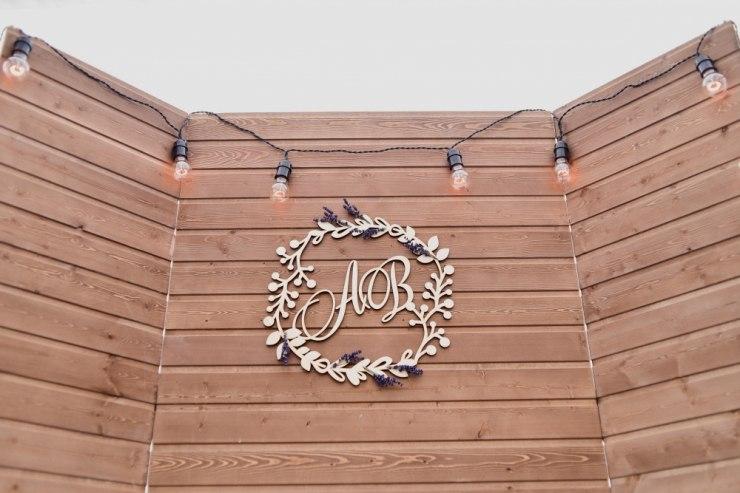 Весільна монограмма 400х400х5мм, фото 1