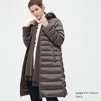 Пальто Uniqlo Women Ultra Light Down Long Coat Brown