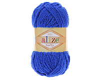 Пряжа для вязания Alize Baby softy. 50 г. 115 м. Цвет - синий, васильковый 141