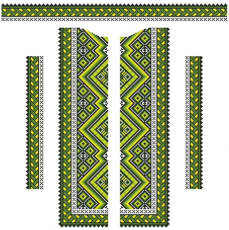 Вафельна картинка для тортів Modecor Вишиванка 6