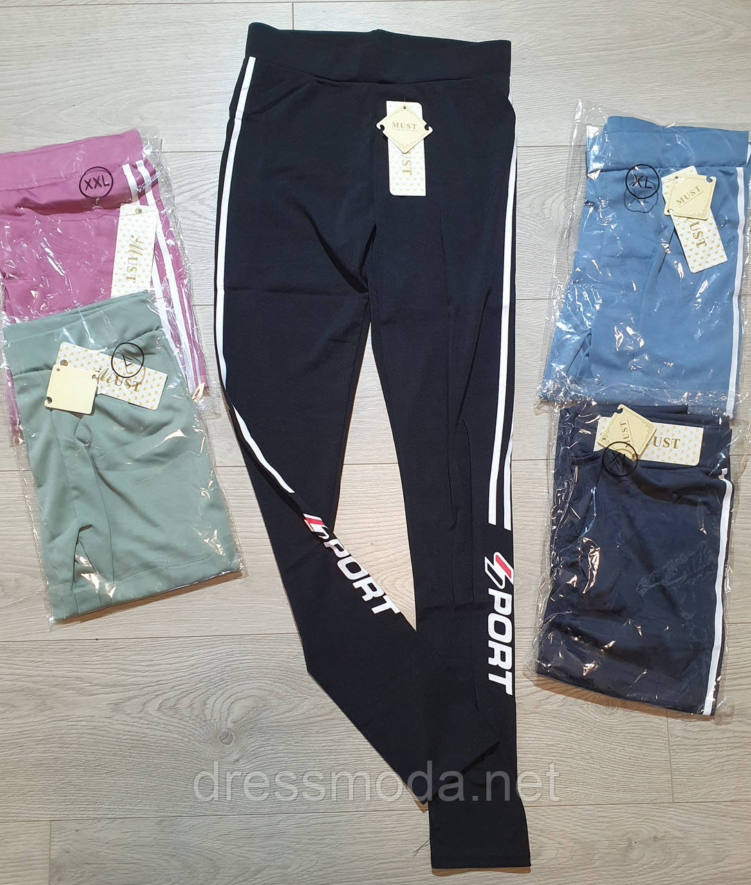 Жіночі спортивні стрейчеві легінси М-2XL