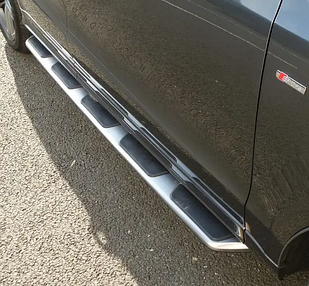 Бокові пороги OEM-V1 2 шт алюміній Audi Q3 2011-2019