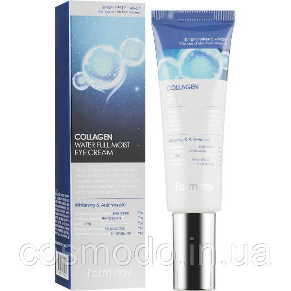 Зволожуючий крем для зони навколо очей з колагеном FarmStay Collagen Water Full Moist Eye Cream