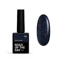 Світловідбиваюча база для нігтів NAILSOFTHEDAY Reflective 03, 10 мл