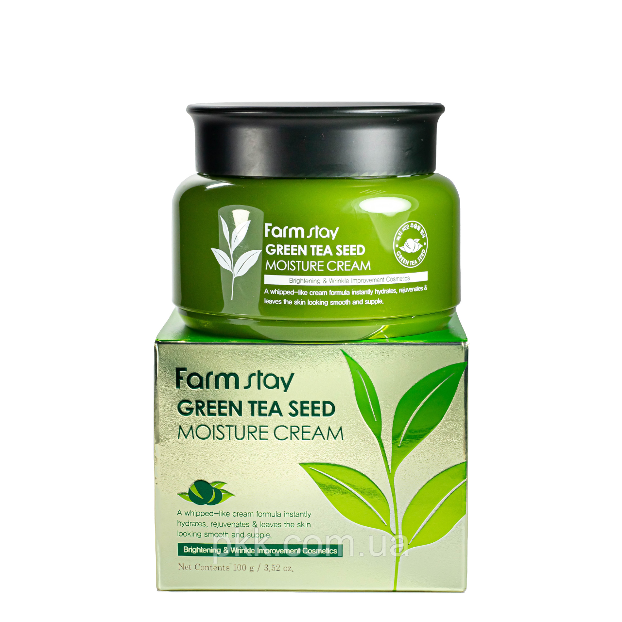 Крем для обличчя FarmStay Green Tea оздоровлюючий з екстрактом зеленого чаю 100 мл