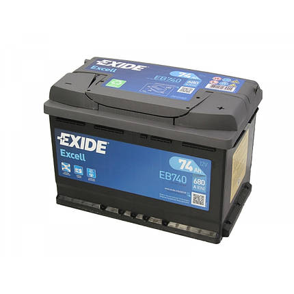 X Exide Excell 74 Ah 680 En (0) X, фото 2