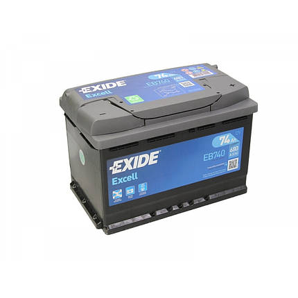 X Exide Excell 74 Ah 680 En (0) X, фото 2