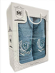 Подарунковий набір рушників MH Туреччина Блакитний