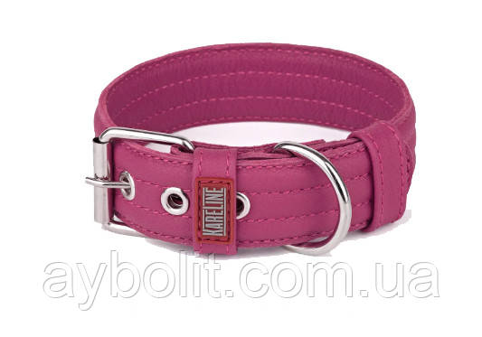 Нашийник KARELINE посилений з натуральної шкіри з декоративною прошивкою 45 мм 500-610 мм (2000000039978), фото 1
